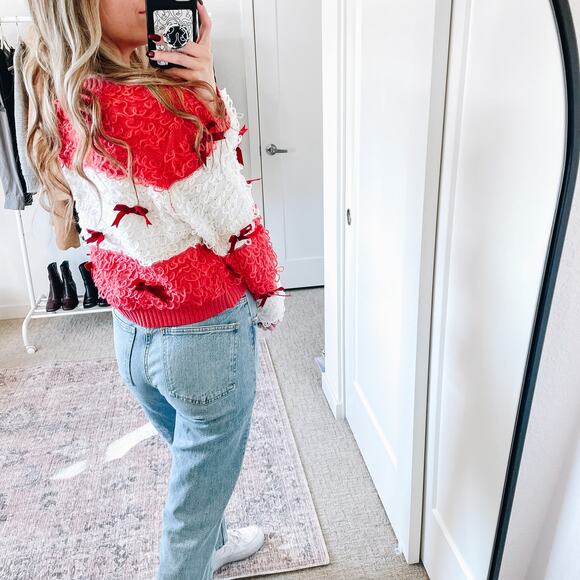 Mighty Fine Bow Open Cardigan Sweater - Picture 2 of 13